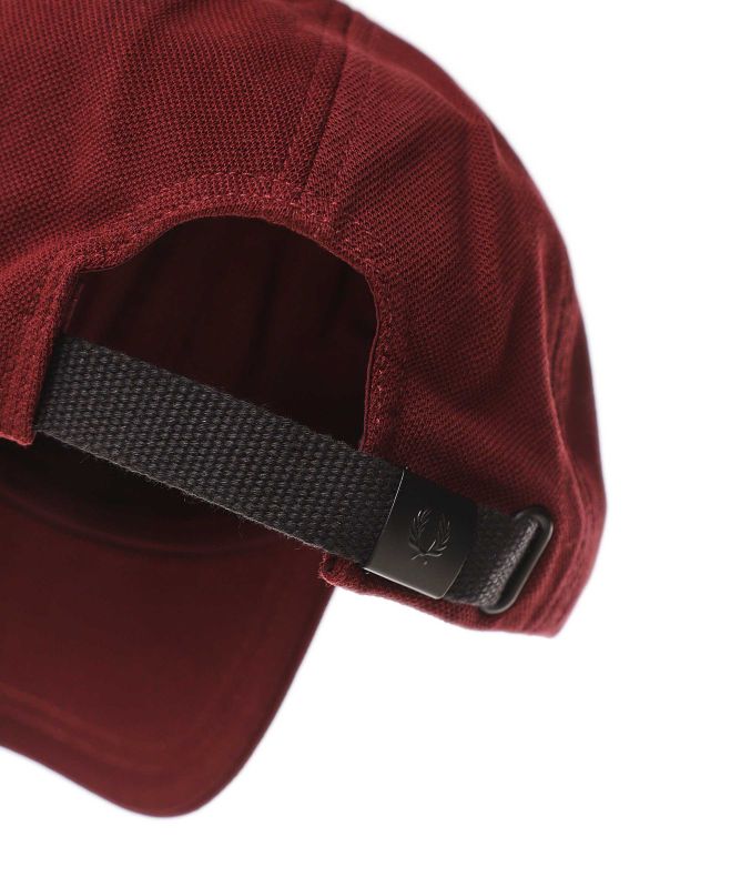 Fred Perry Pique Classic Cap in Oxblood/Shadestone 