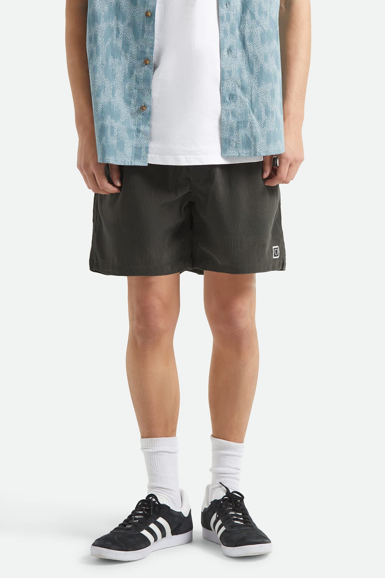Brixton Everyday Corduroy Short (Vintage Black)