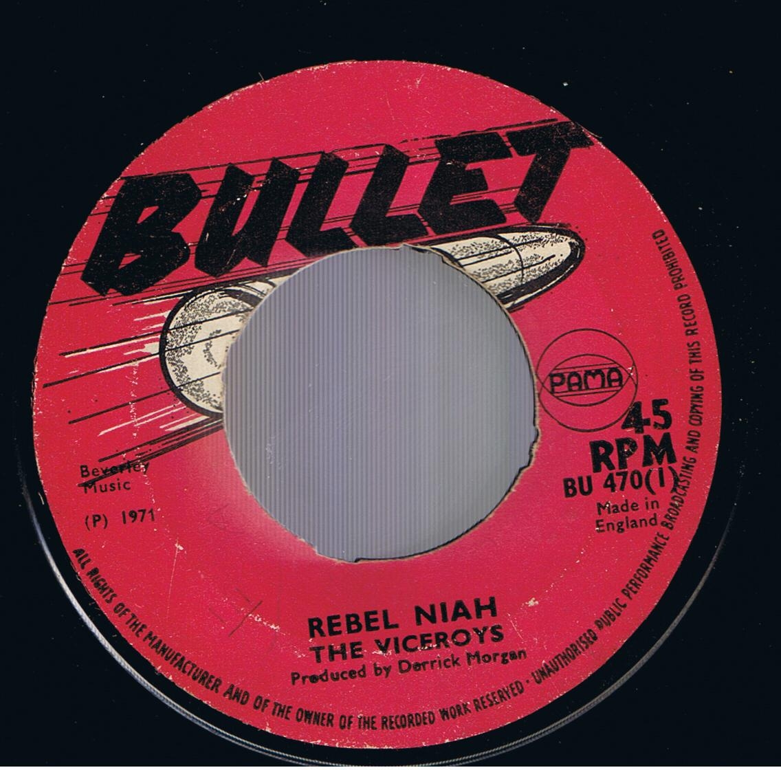 The Viceroys - Rebel Niah / The Viceroys - Feel The Spirit (Original 7")