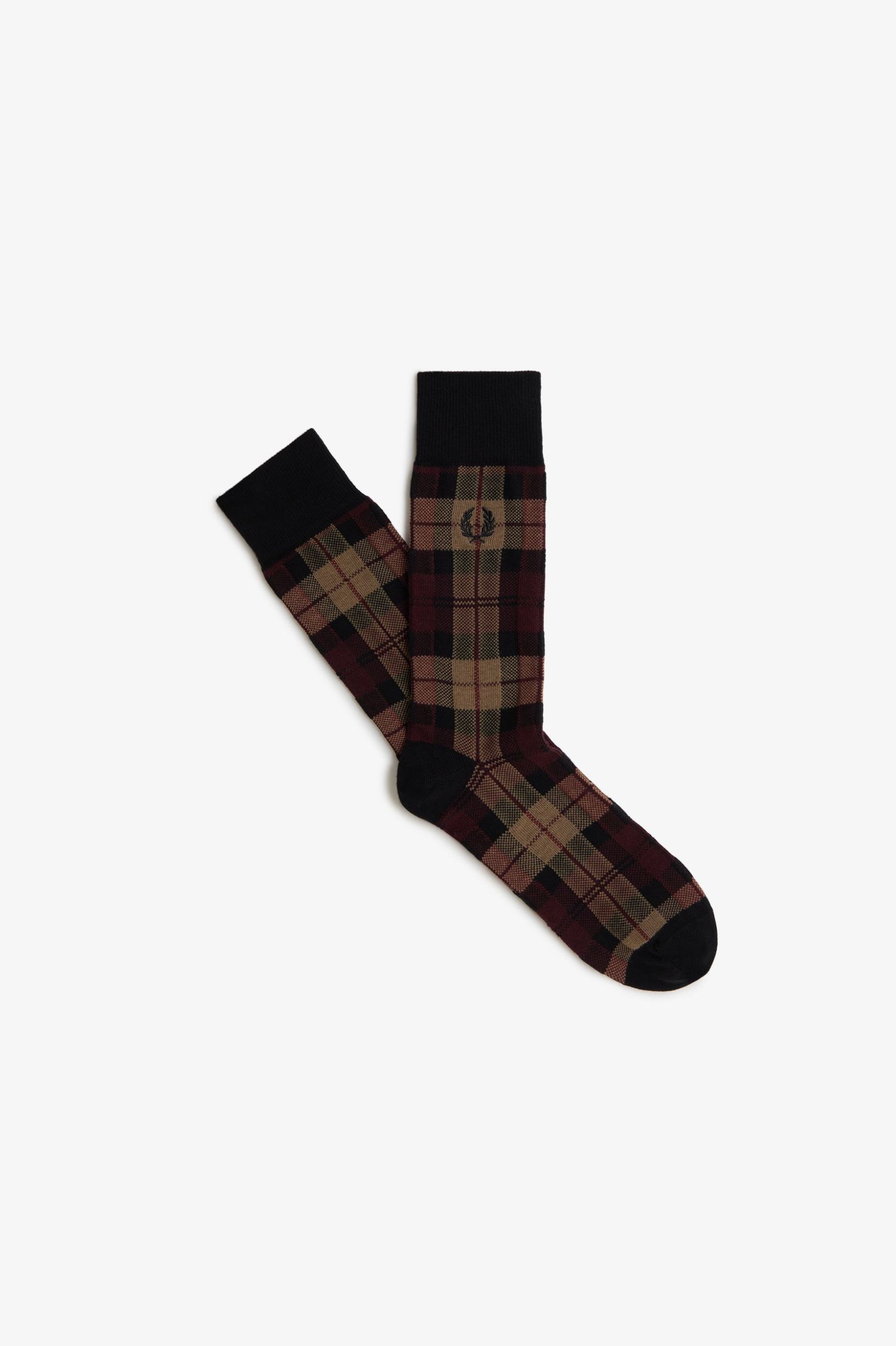 Fred Perry Tartan Socks (Shaded Stone)