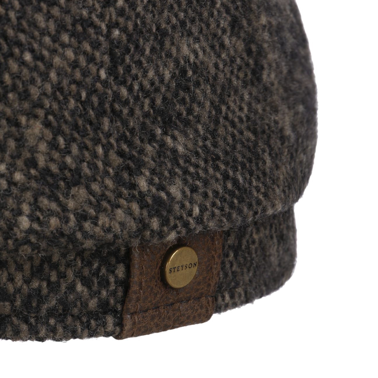 Stetson Hatteras Donegal Tweed Cap (Anthracite/Grey)