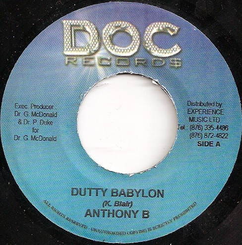 Anthony B – Dutty Babylon / New Kidz– Pack It Up (7")  