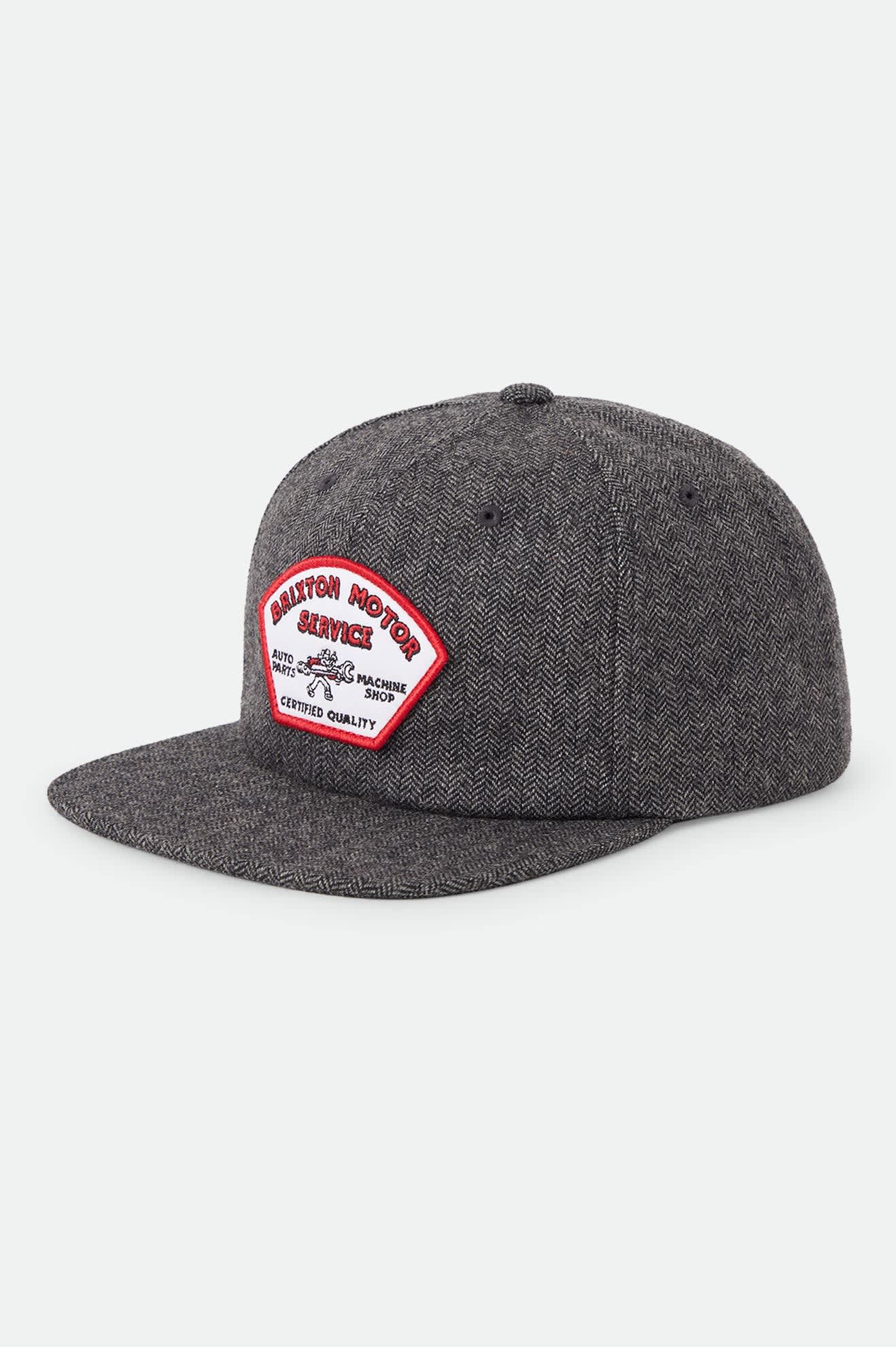 Brixton Dyson Snapback (Black Herringbone)