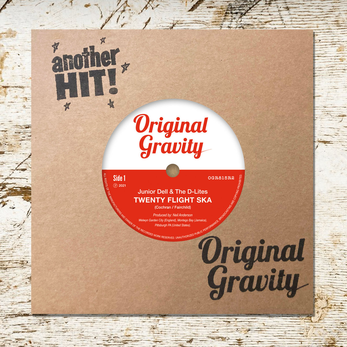 Junior Dell & The D-Lites – Twenty Flight Ska  (7")  