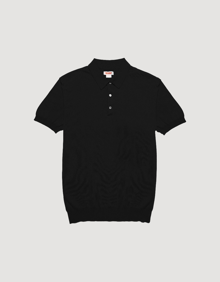 Baracuta Polo Knit Black 100-S