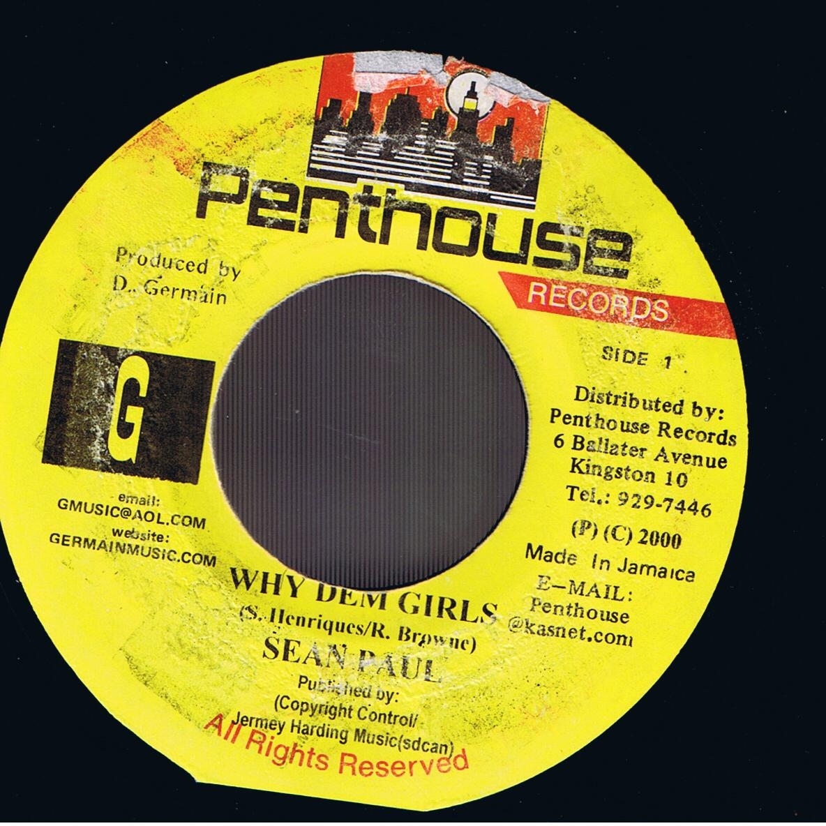 Sean Paul - Why Dem Girls / Version (7")