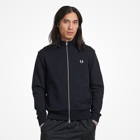 Fred Perry Zip Through Sweatshirt (Black)