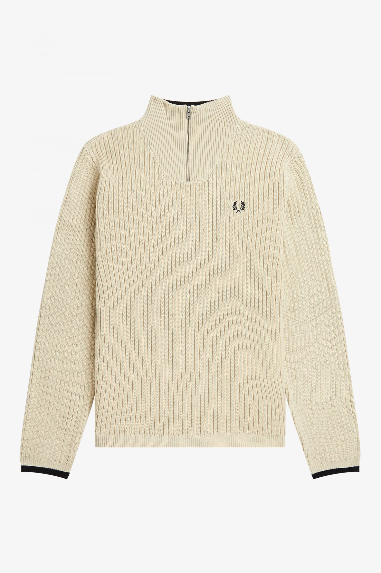 Fred Perry strukturierter Pullover mit Trichterkragen