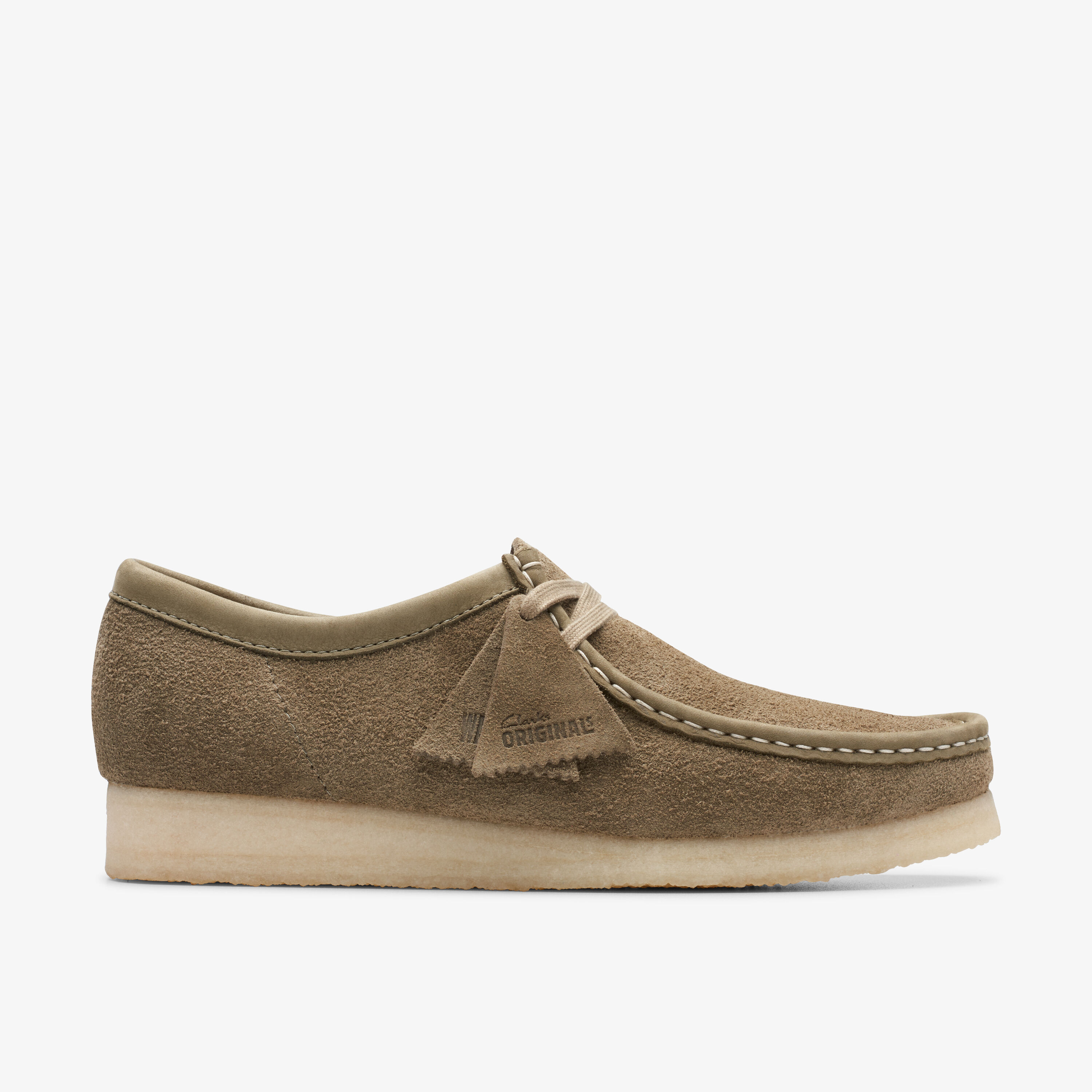 Clarks Wallabee in Pale Khaki Suede