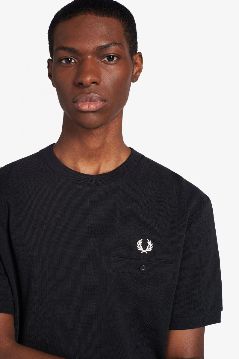 Fred Perry Pocket Detail Shirt Black M8531-XXL