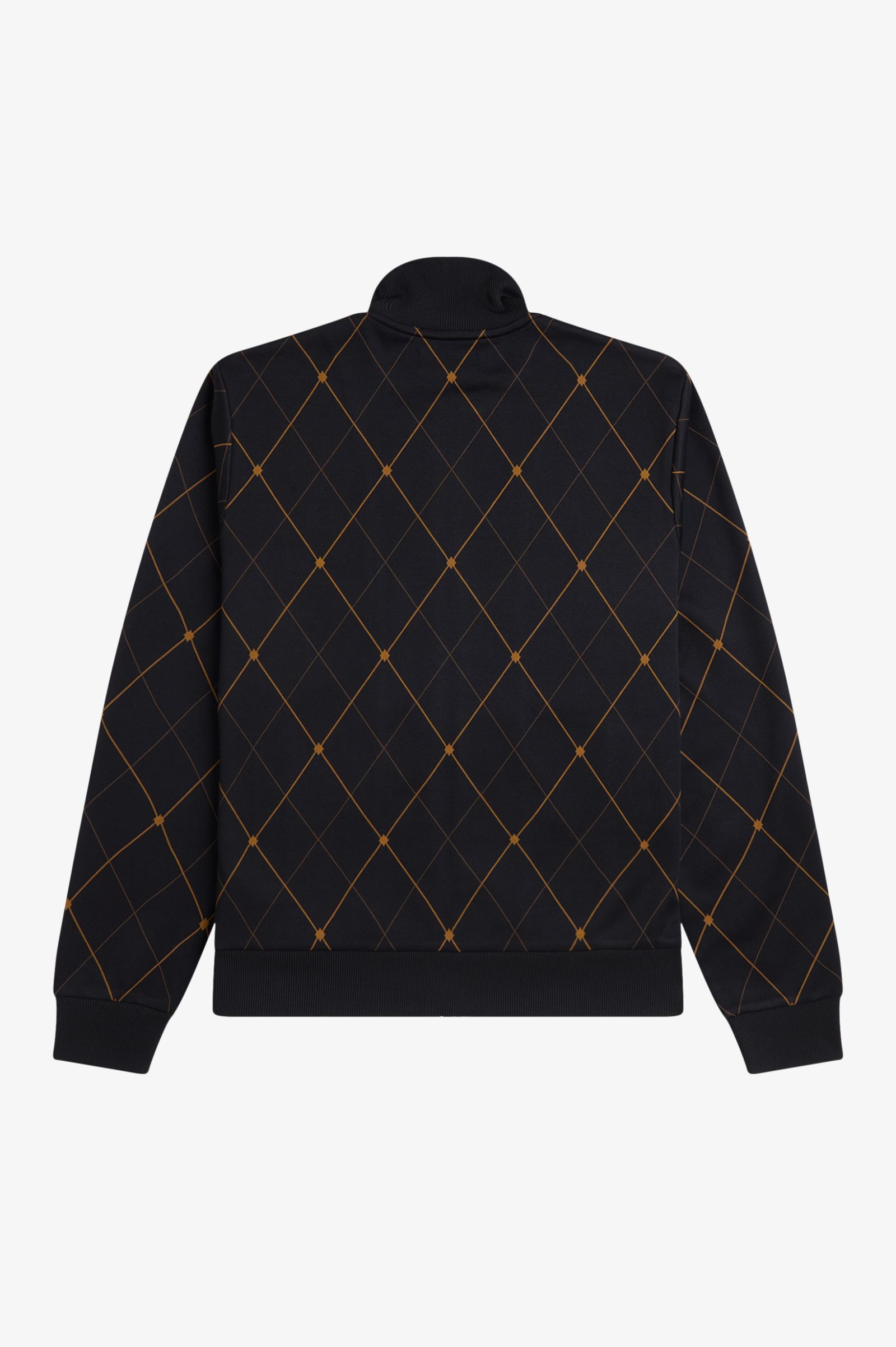 Fred Perry Argyle Track Jacket (Black)