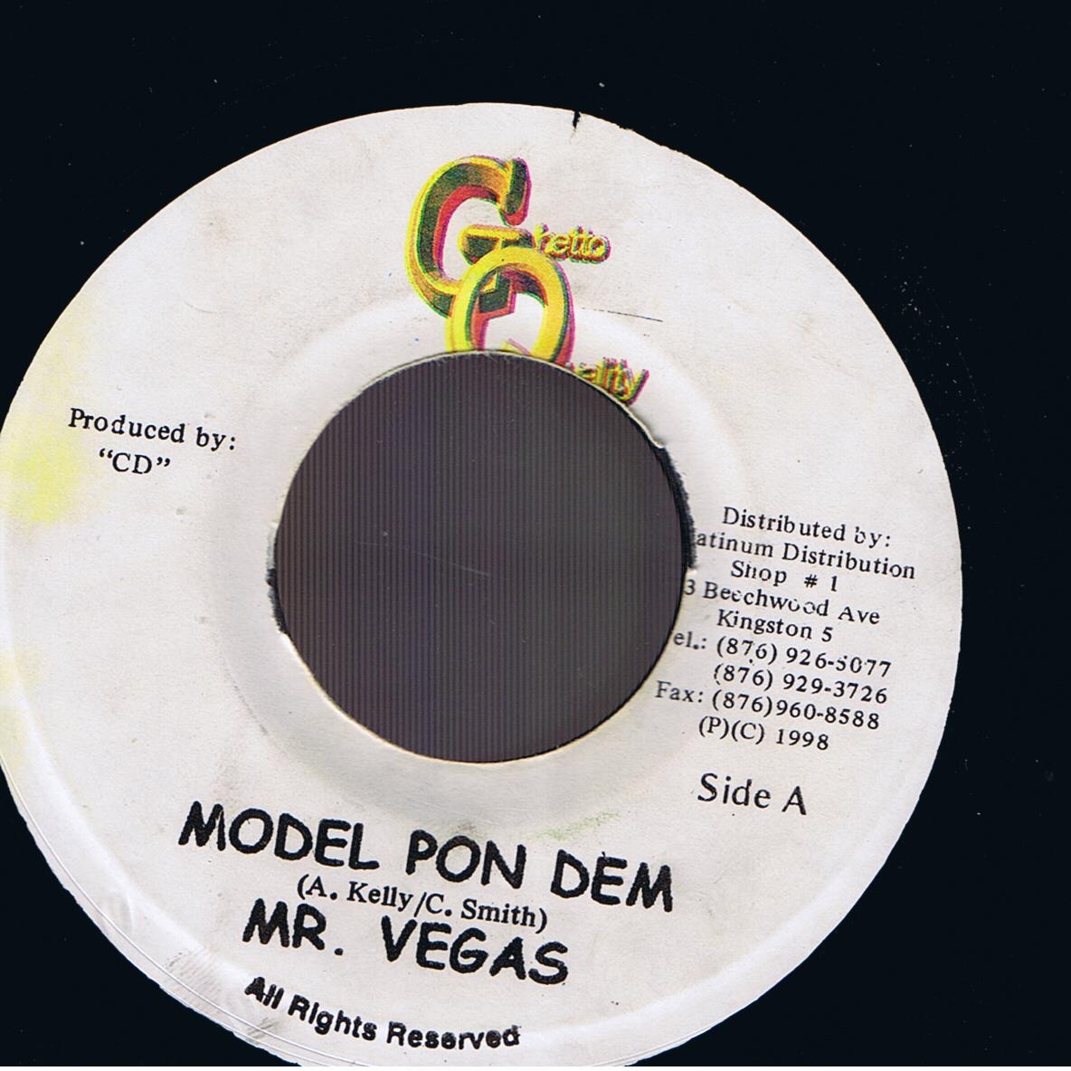 Mr. Vegas - Model Pon Dem / U.T. Dread - Shotta Bwoy (7")