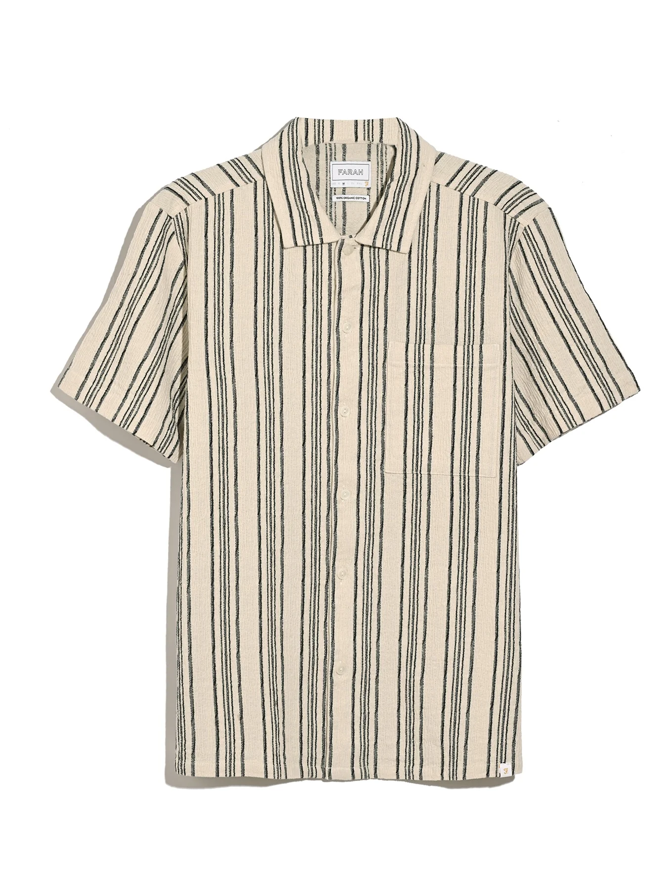 Farah Short Sleeve Shirt Simon (Ecru)