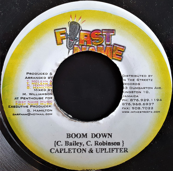 Capleton & Uplifter – Boom Down  / Herbalist (Version) (7")                      