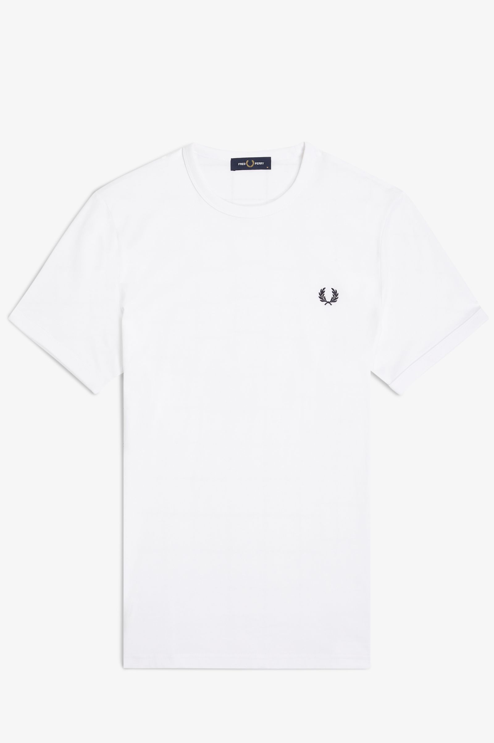Fred Perry Ringer T-Shirt in White