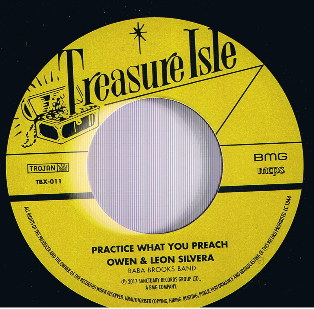 Owen & Leon Silvera - Practise What You Preach / Frank Cosmo - I'm All Alone (7")