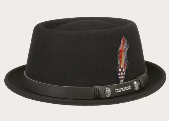 Stetson Pennsylvania Pork Pie Hat (Black)