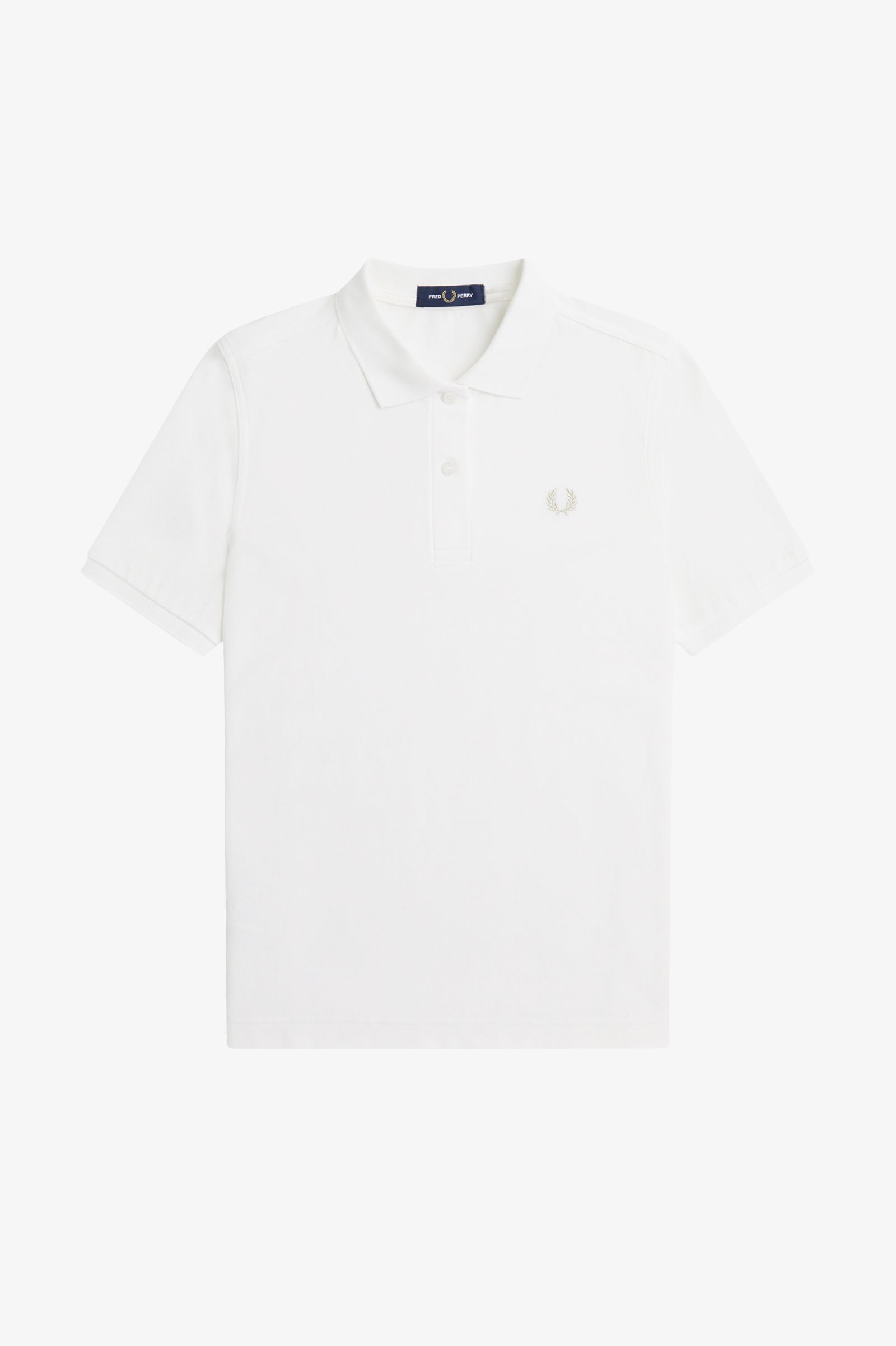Fred Perry Damen Plain Polo Shirt (Snow White)
