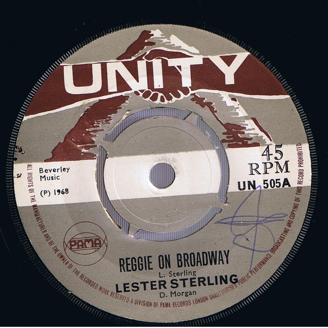Lester Sterling - Reggie On Broadway / The Clique - Love Can Be Wonderfull (Original 7")
