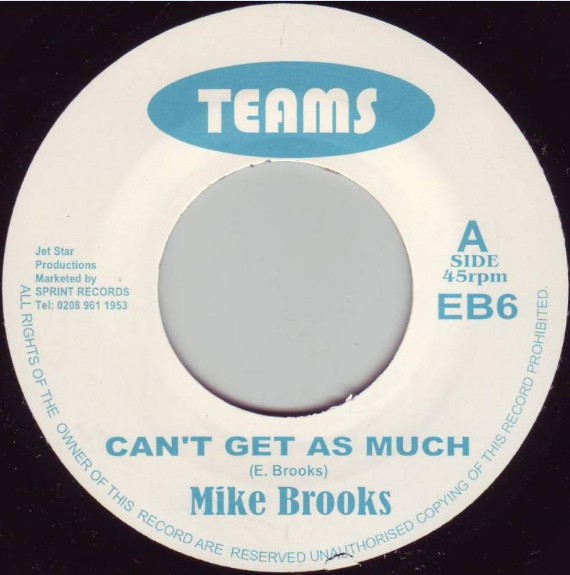 Mike Brooks - Can't Get As Much / Version (7")