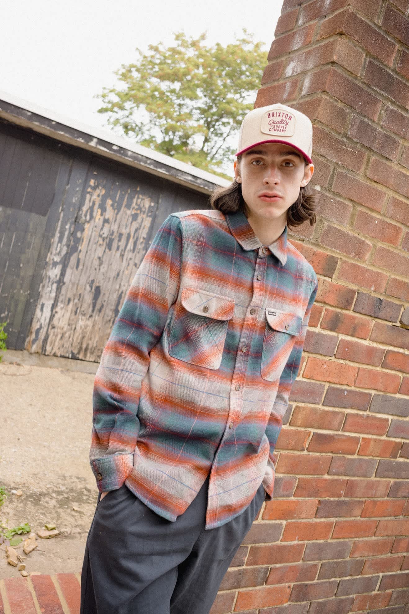 Brixton Bowery Flannel (Multi Shadow)