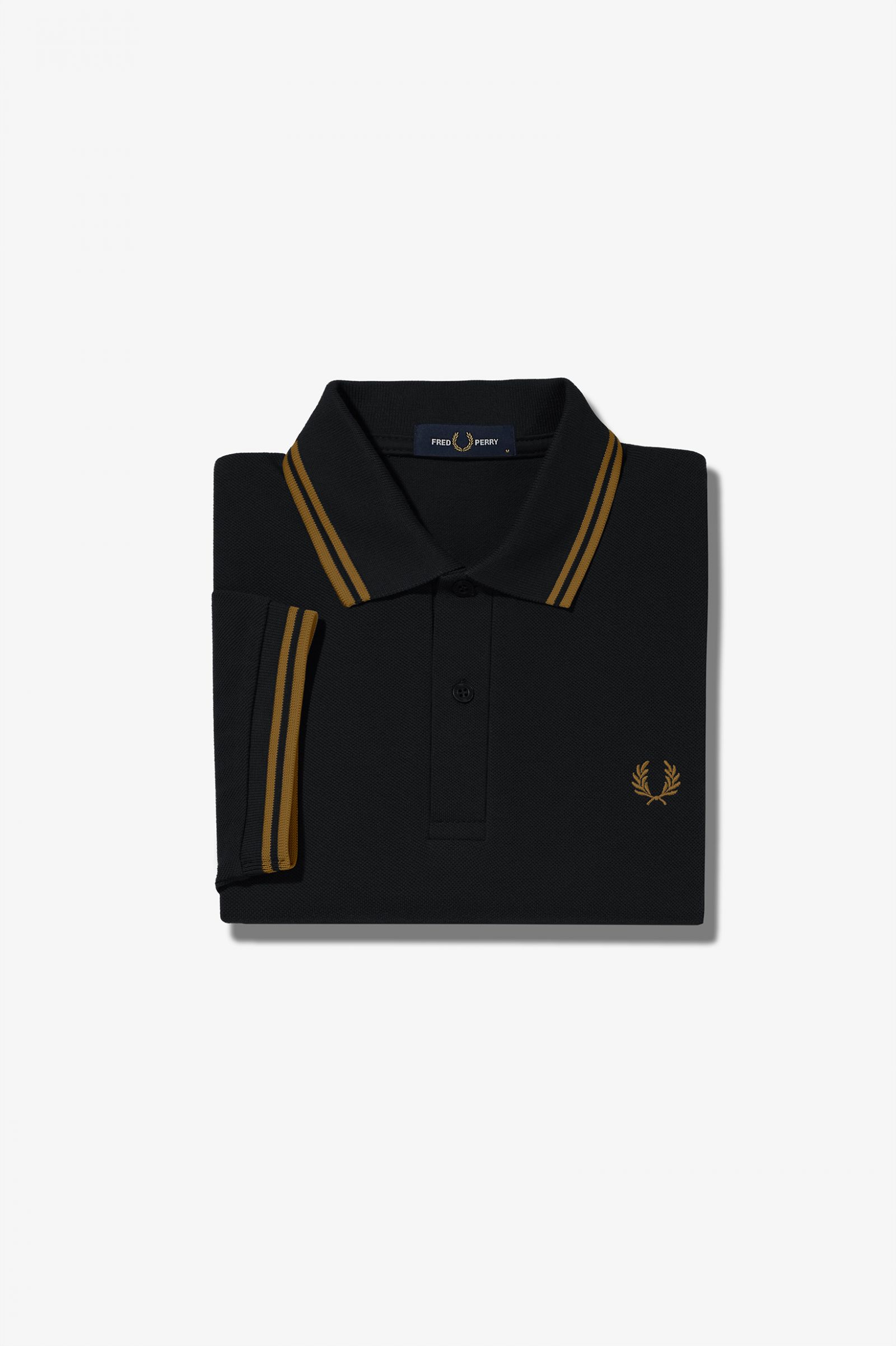 Fred Perry Twin Tipped Herren Polo Shirt in Schwarz/Shaded