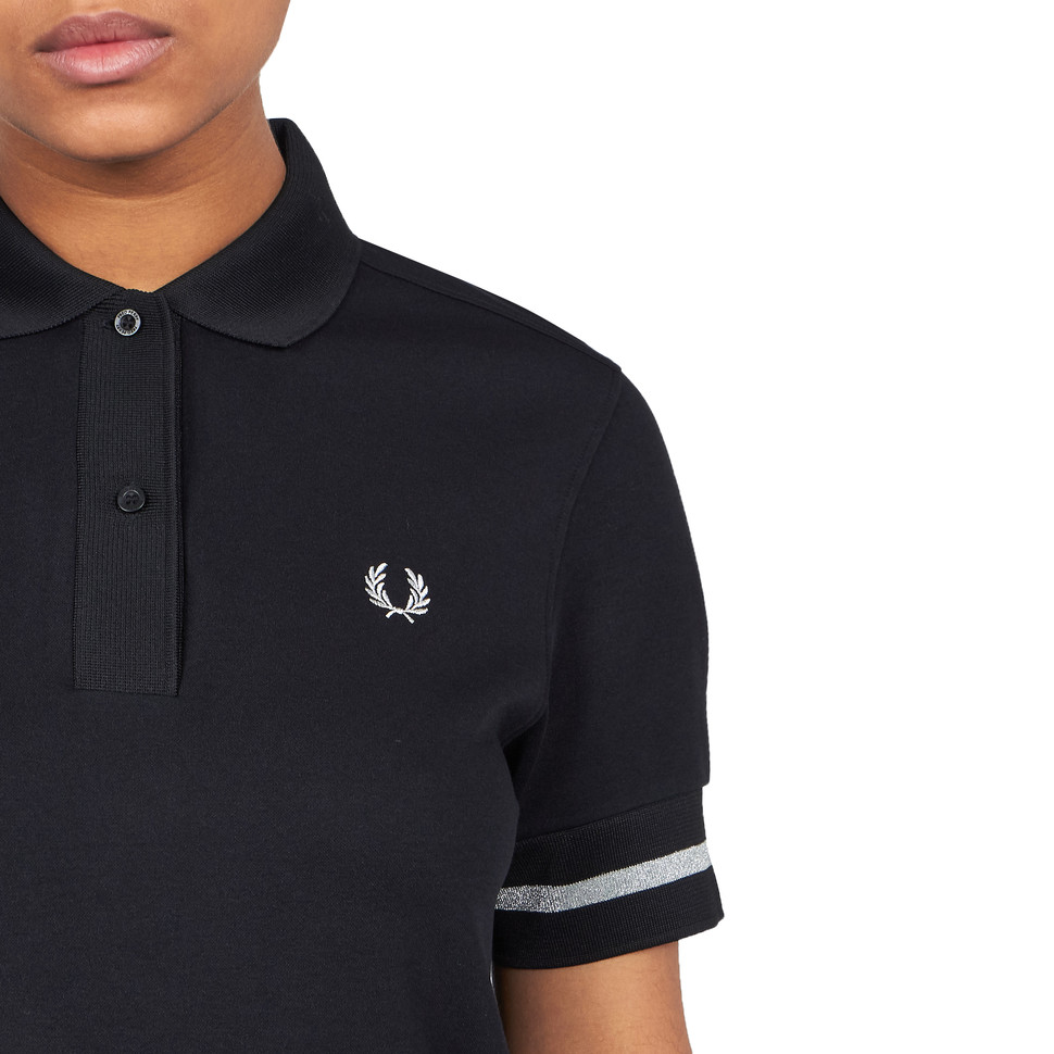 Fred Perry Bold Tipped Polo Dress Black-12