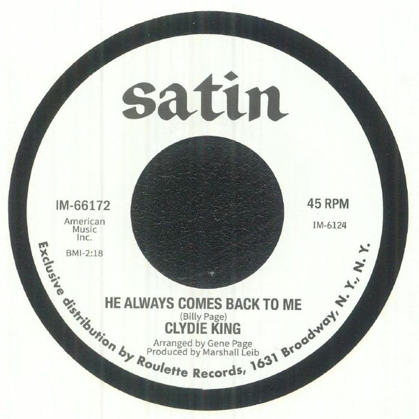Clydie King – He Always Comes Back To Me / Annabelle Fox  - Lonely Girl (7")      