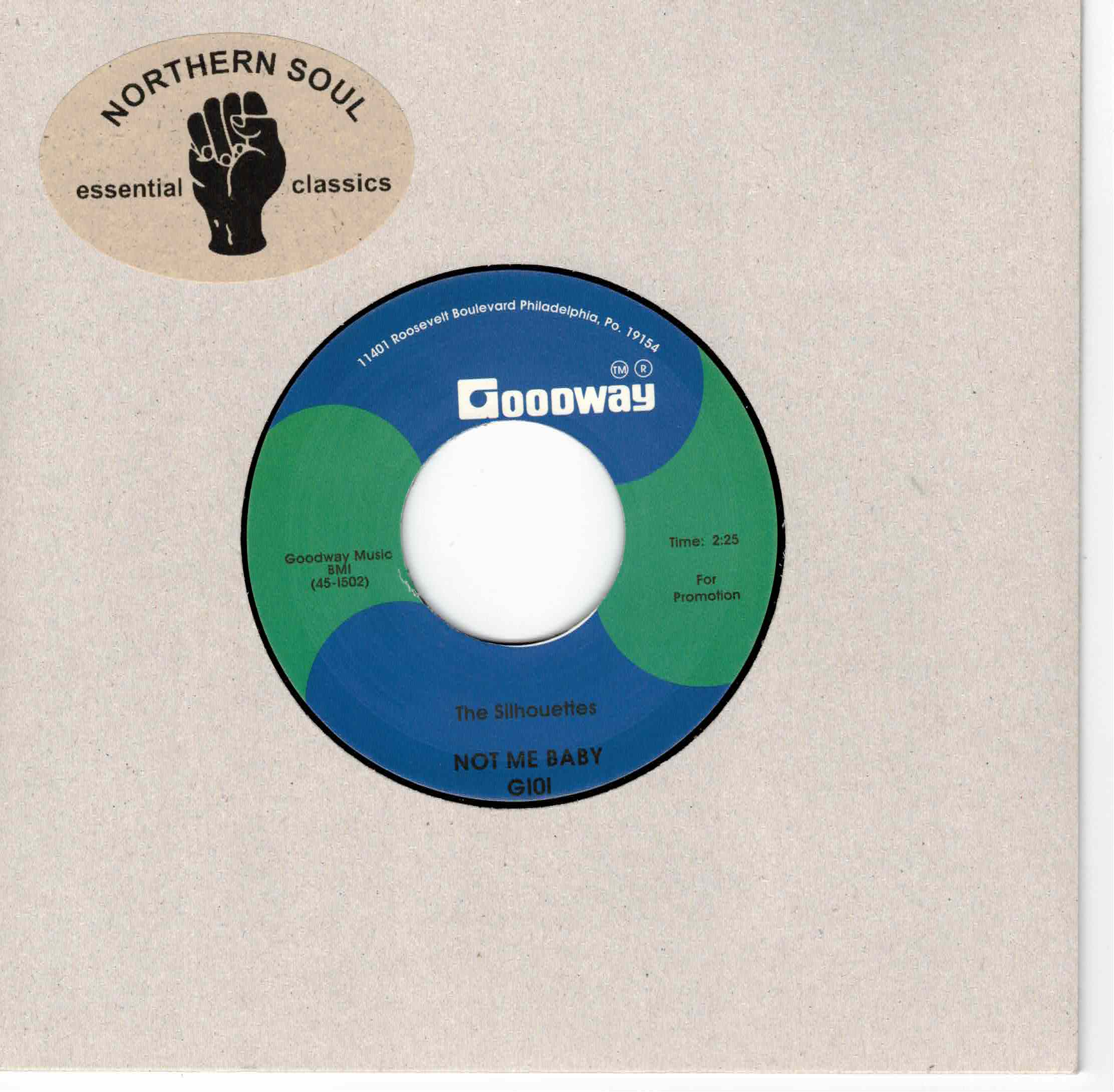 The Silhouettes - Not Me Baby 8 Single Sided Northern Soul Listen)   (7")  
