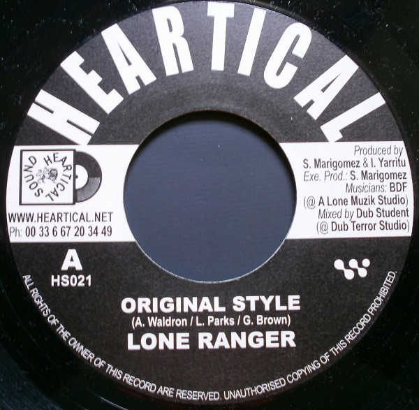 Lone Ranger / Basque Dub Foundation – Original Style / Melodica Slave (7")       