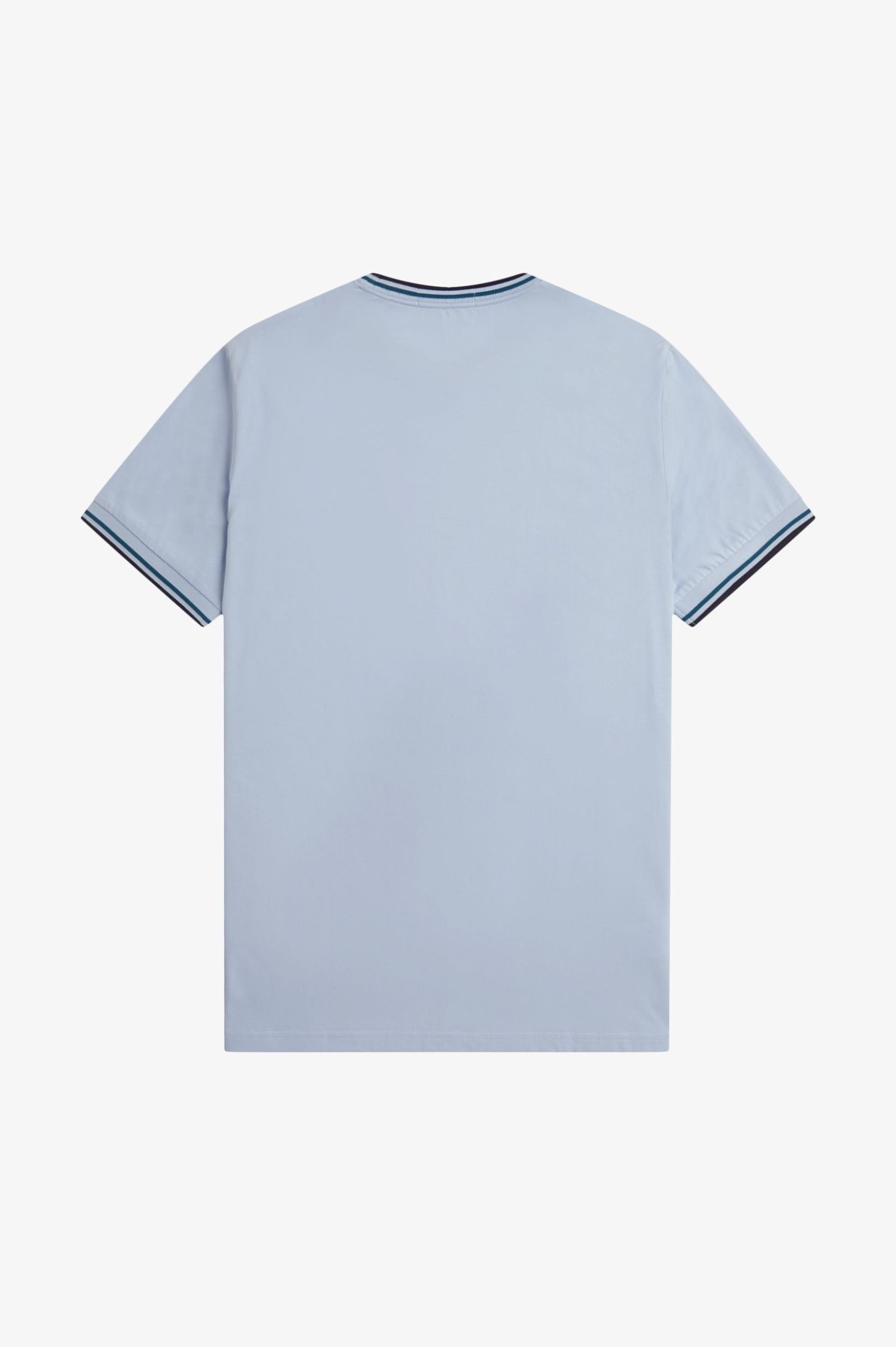 Fred Perry Twin Tipped T-Shirt in Light Smoke/Petrol Blue/Navy 