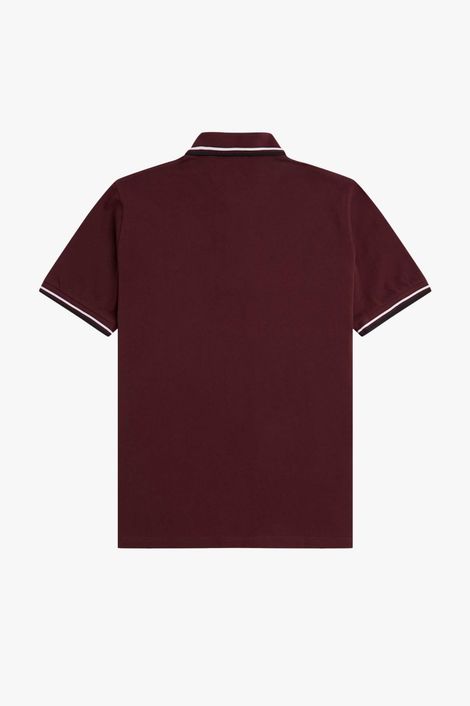 Fred Perry Made in England Twin Tipped Polo Shirt (Oxblood/White/Black)