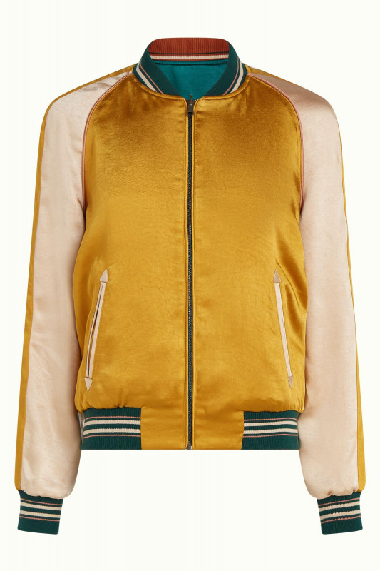 King Louie Bomber Jacke Furtado in Harvest Yellow
