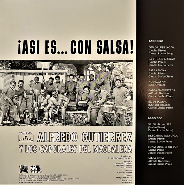 Alfredo Gutierrez, Los Caporales Del Magdalena – ¡Asi Es... Con Salsa! (LP)   