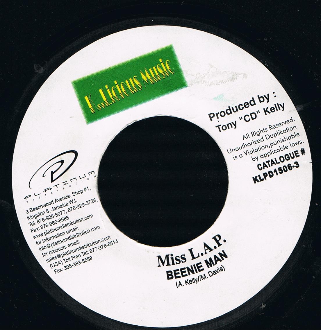 Beenie Man - Miss L.A.P. / Buy Out Version (7")
