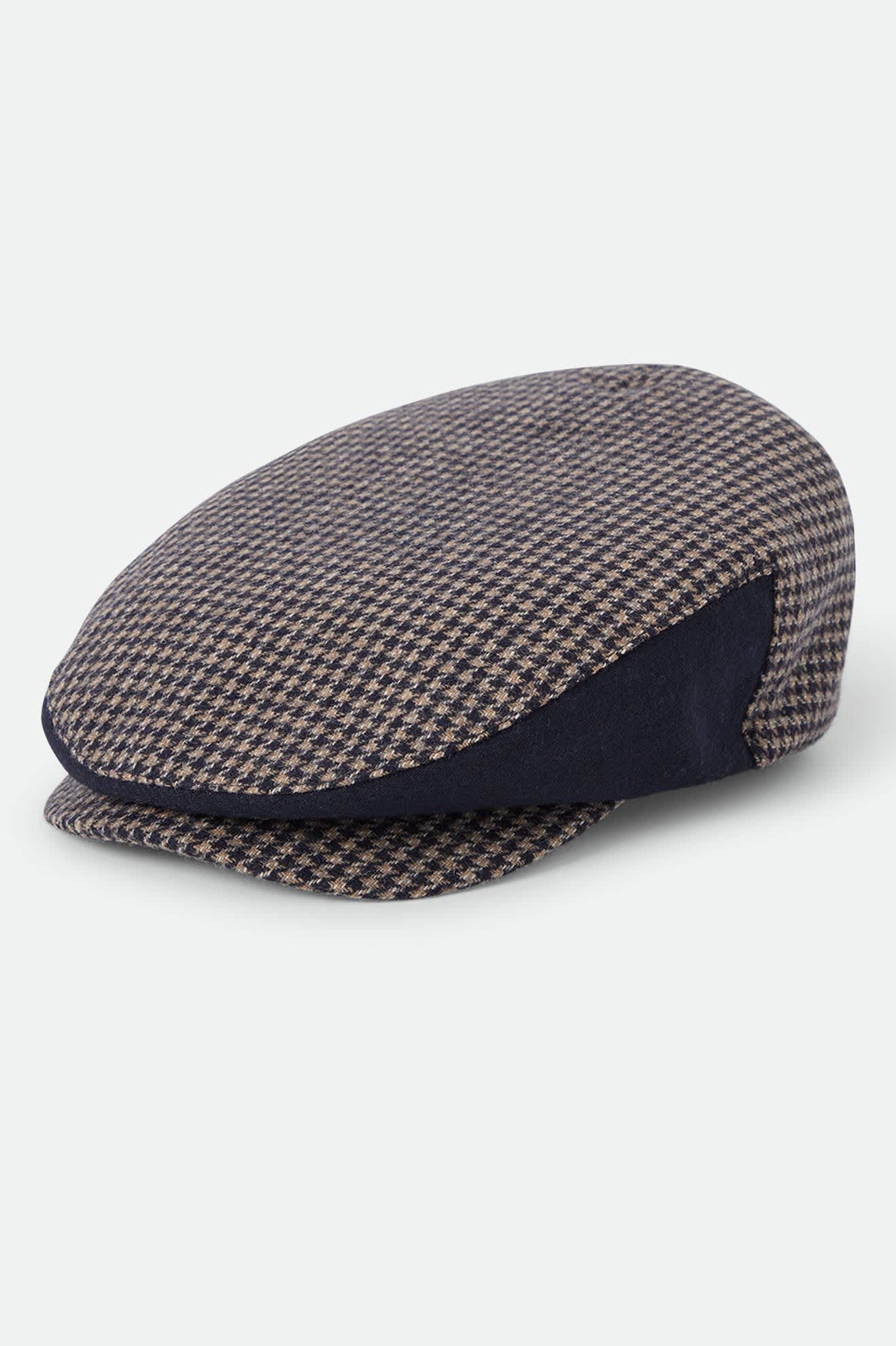 Brixton Hooligan Snap Cap (Navy/Sand Houndstooth)