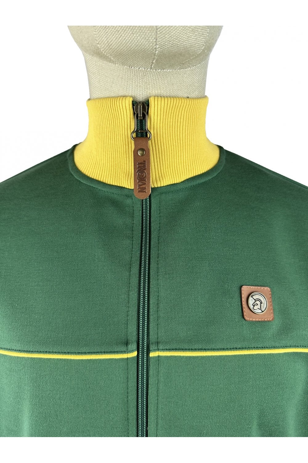 Trojan Piped Track Top (Green) TR/9104