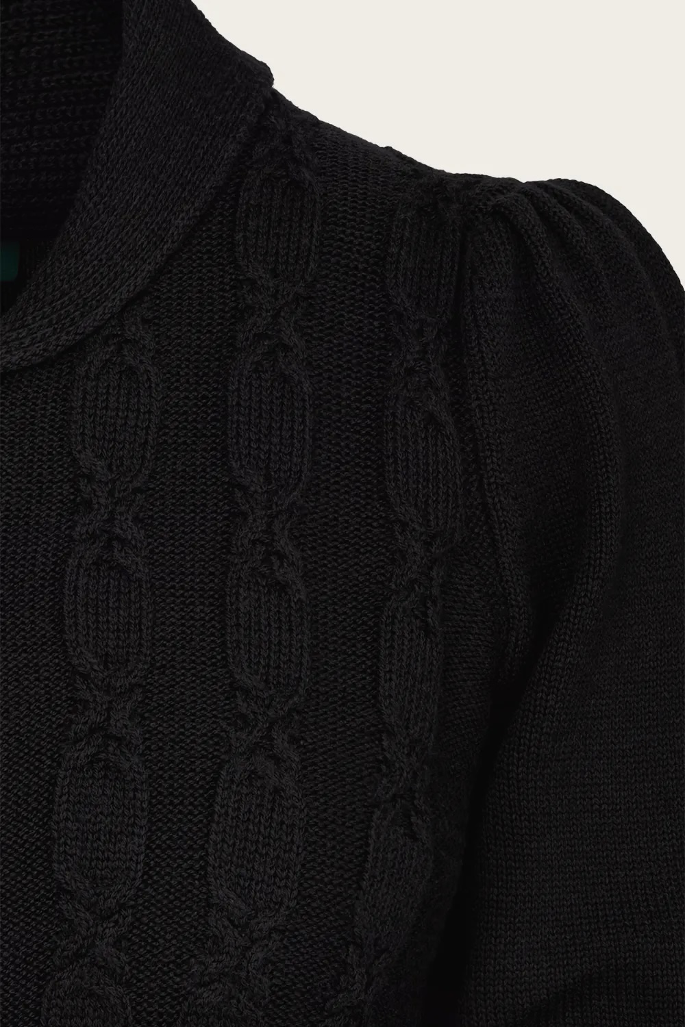 Emmy Design The Screen Siren Cardigan (Black Wool)