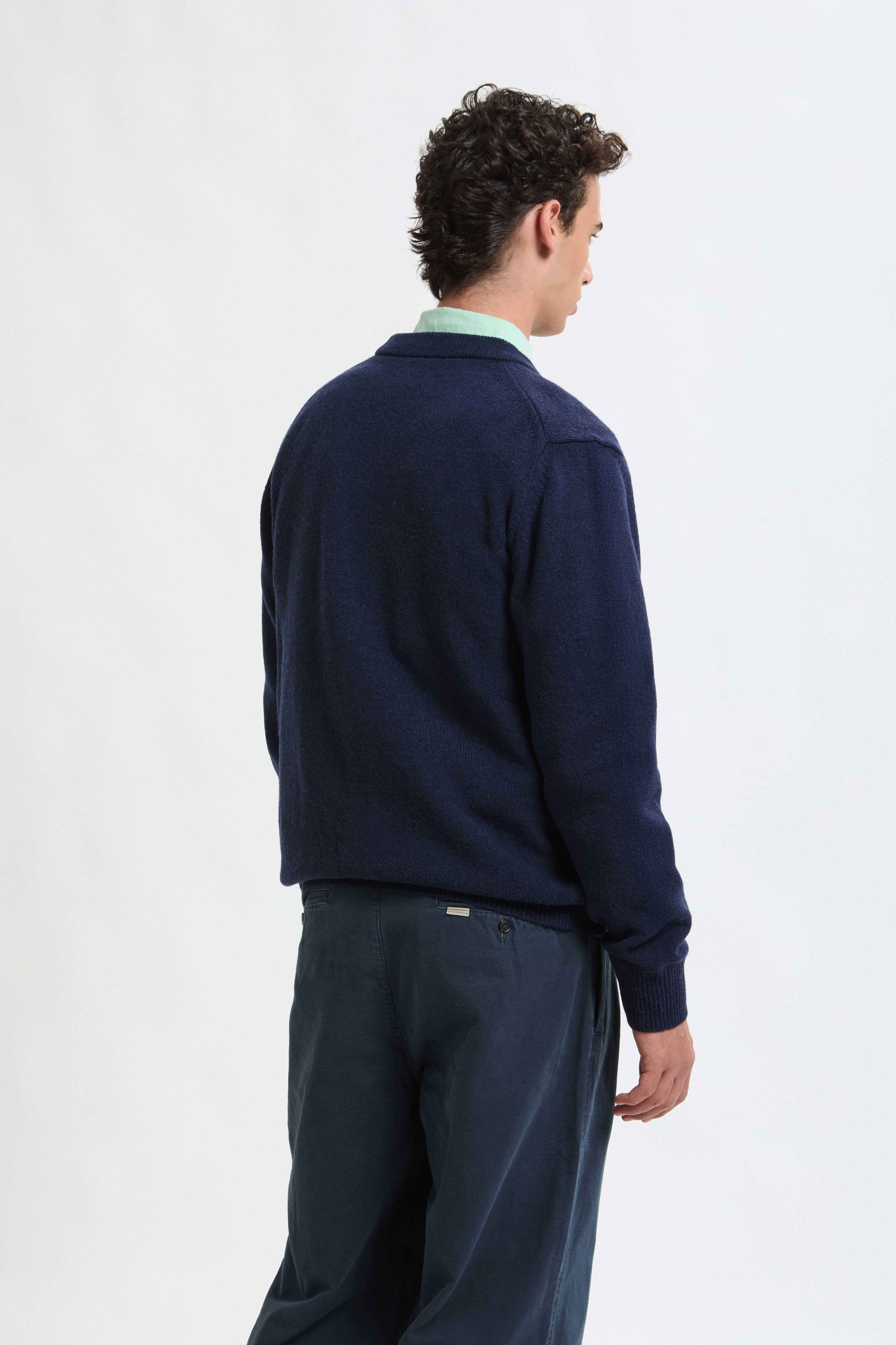 Baracuta Shetland Cardigan (Navy)
