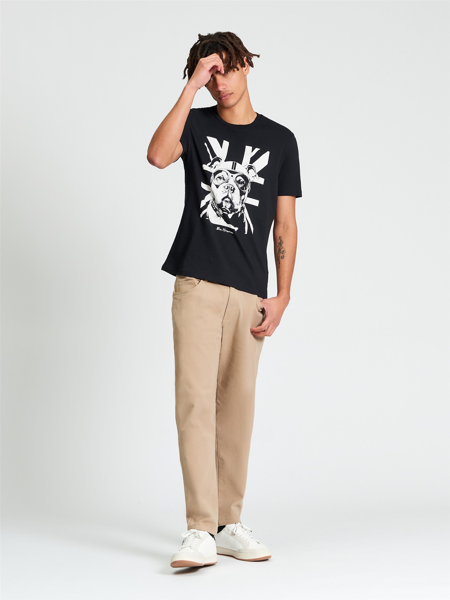 Ben Sherman Short Sleeve Bully T-Shirt (Black)
