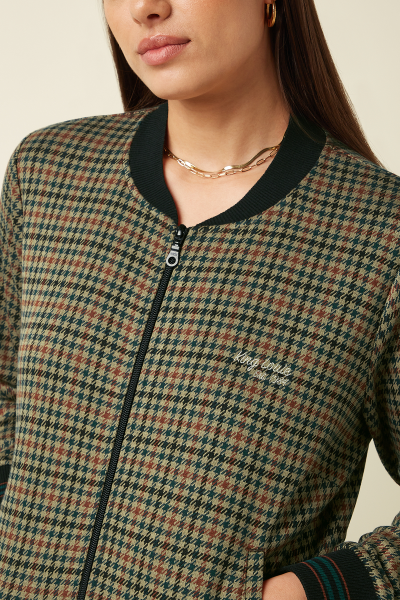 King Louie Bessie Jacket Vine Jacquard (Beige)