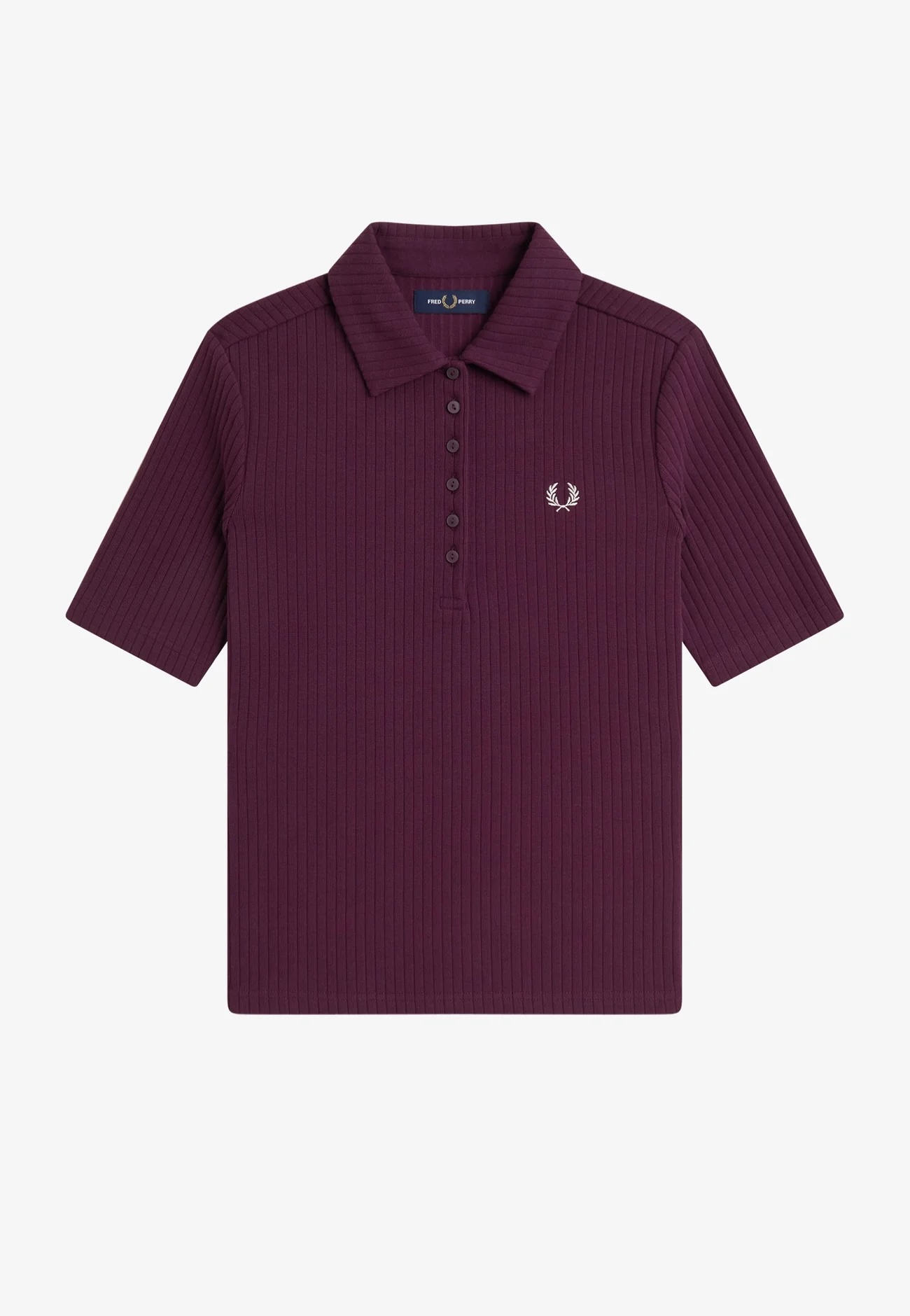 Fred Perry Wide Rib Polo Shirt (Plum)