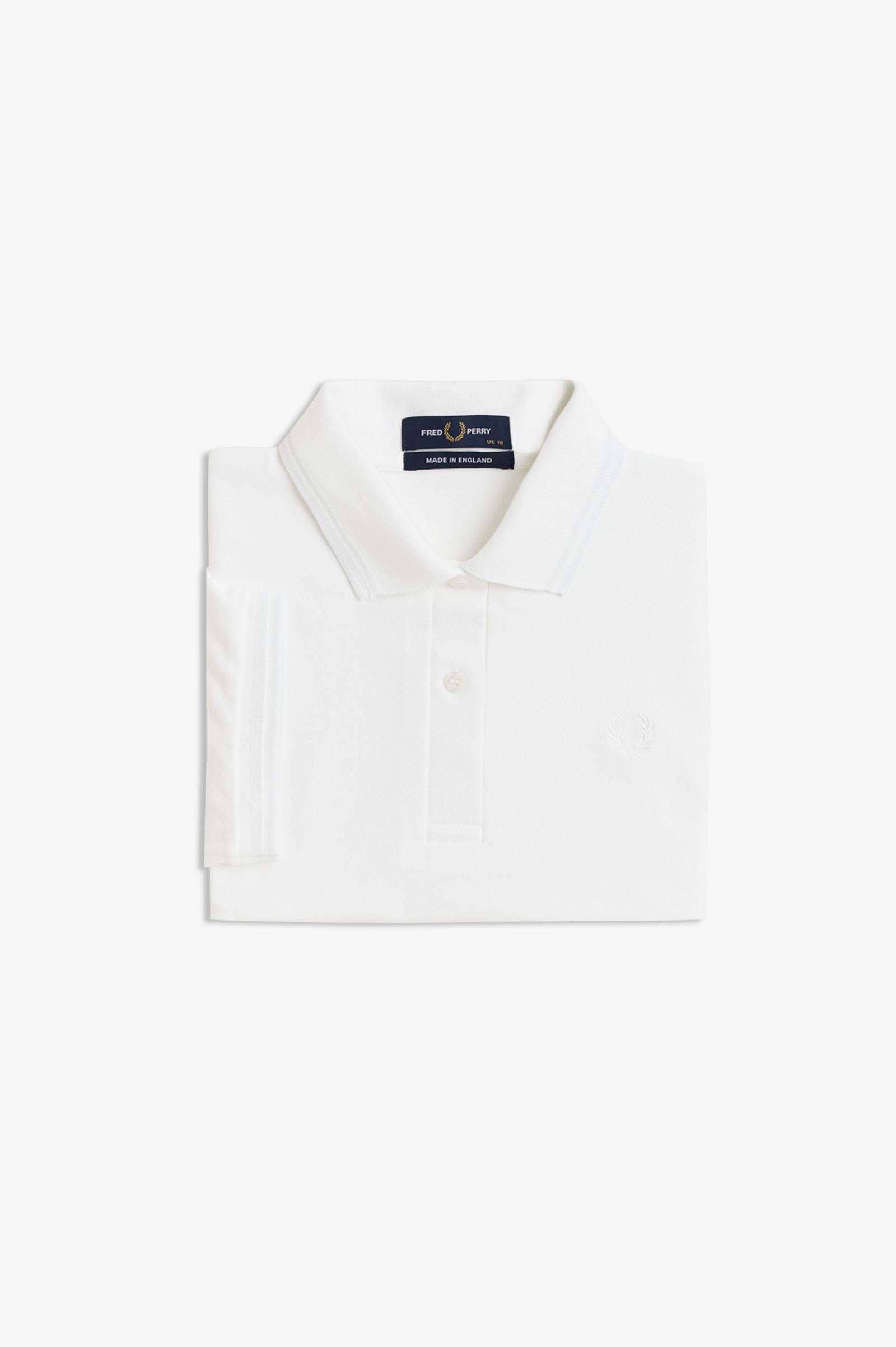 Fred Perry Made in England G12 Twin Tippd Polo Shirt (White/White)