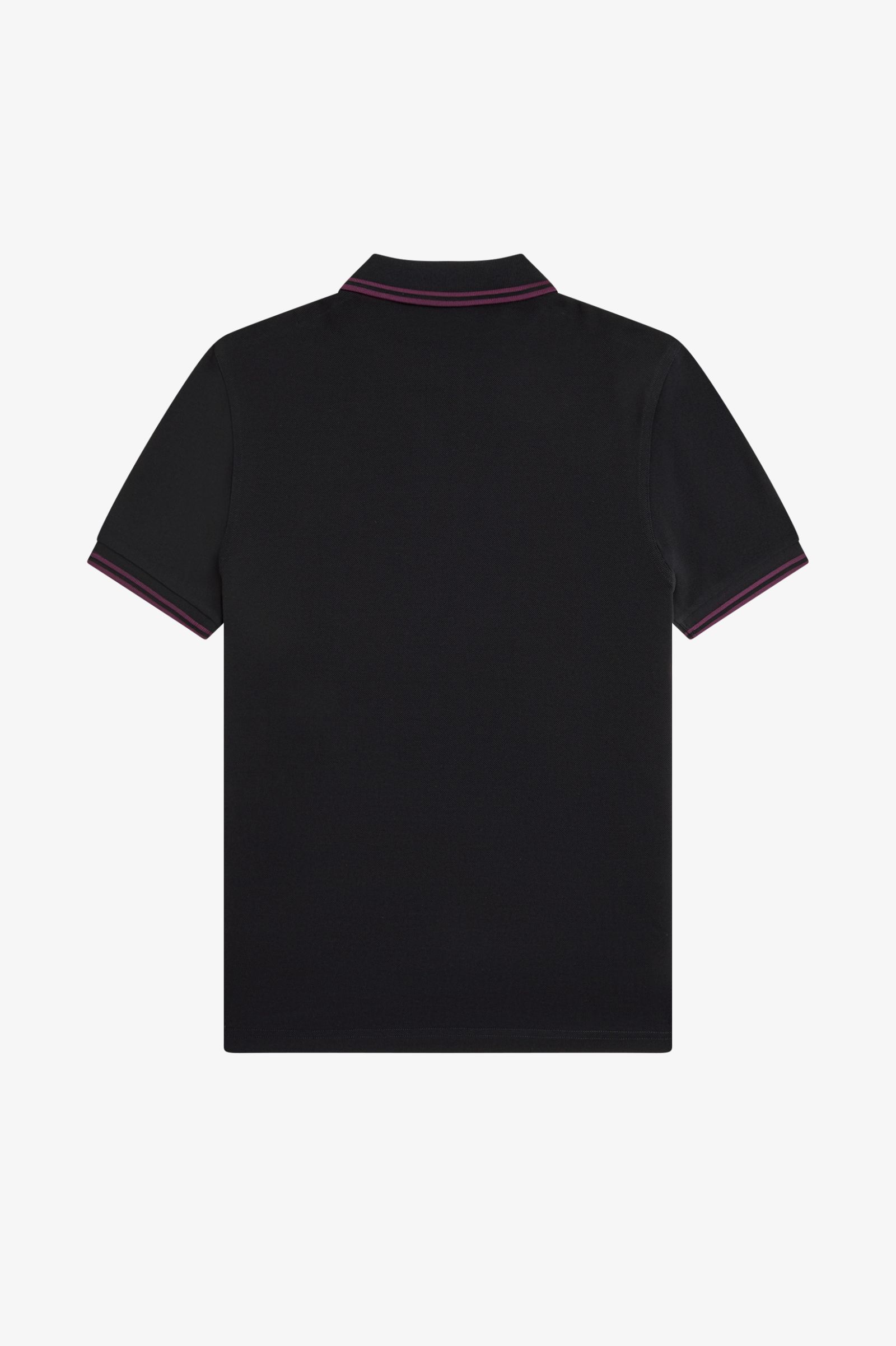Fred Perry M3600 Twin Tipped Polo Shirt (Black/Plum/Plum)