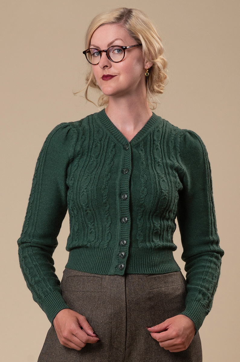 Emmy Design The Ice Skater Cardigan in Peacock