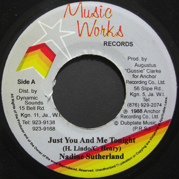 Nadine Sutherland - Just You And Me Tonight / Version (7")