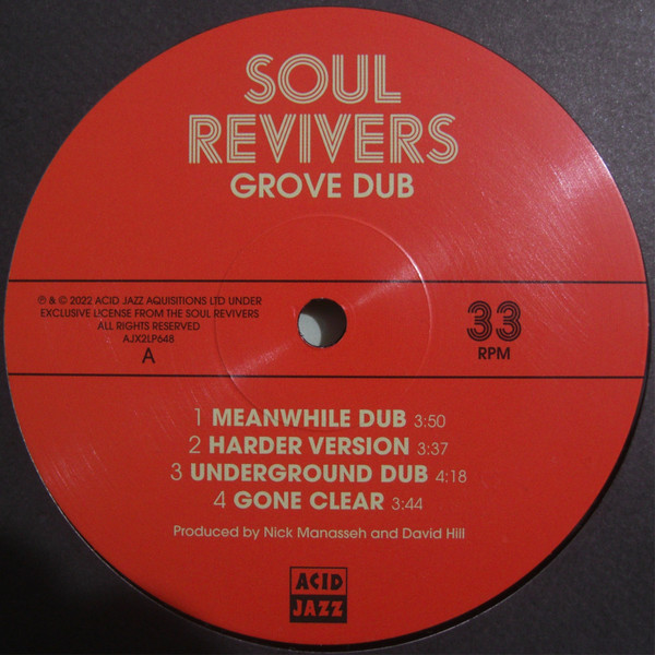 Soul Revivers – Grove Dub (LP)  
