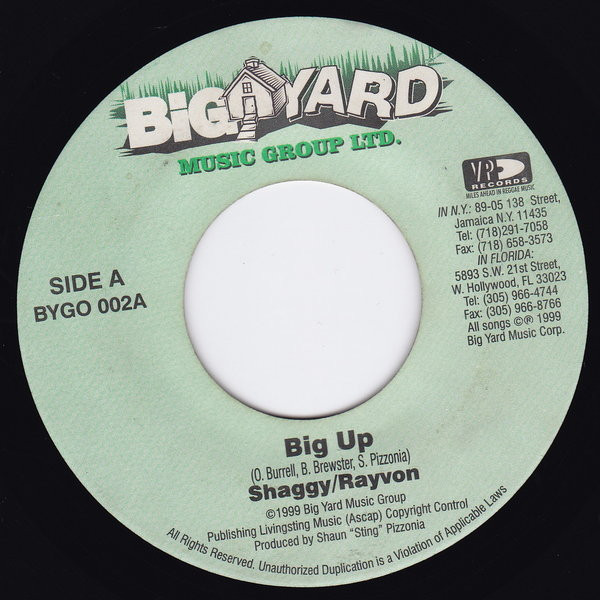 Shaggy / Rayvon – Big Up  / Big Up (Instrumental) (7")   