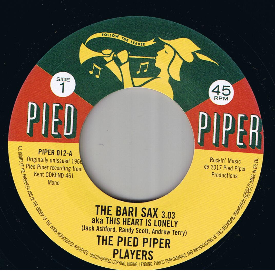 The Pied Piper Players - The Bari Sax / The Cavaliers - We Go Together (7")