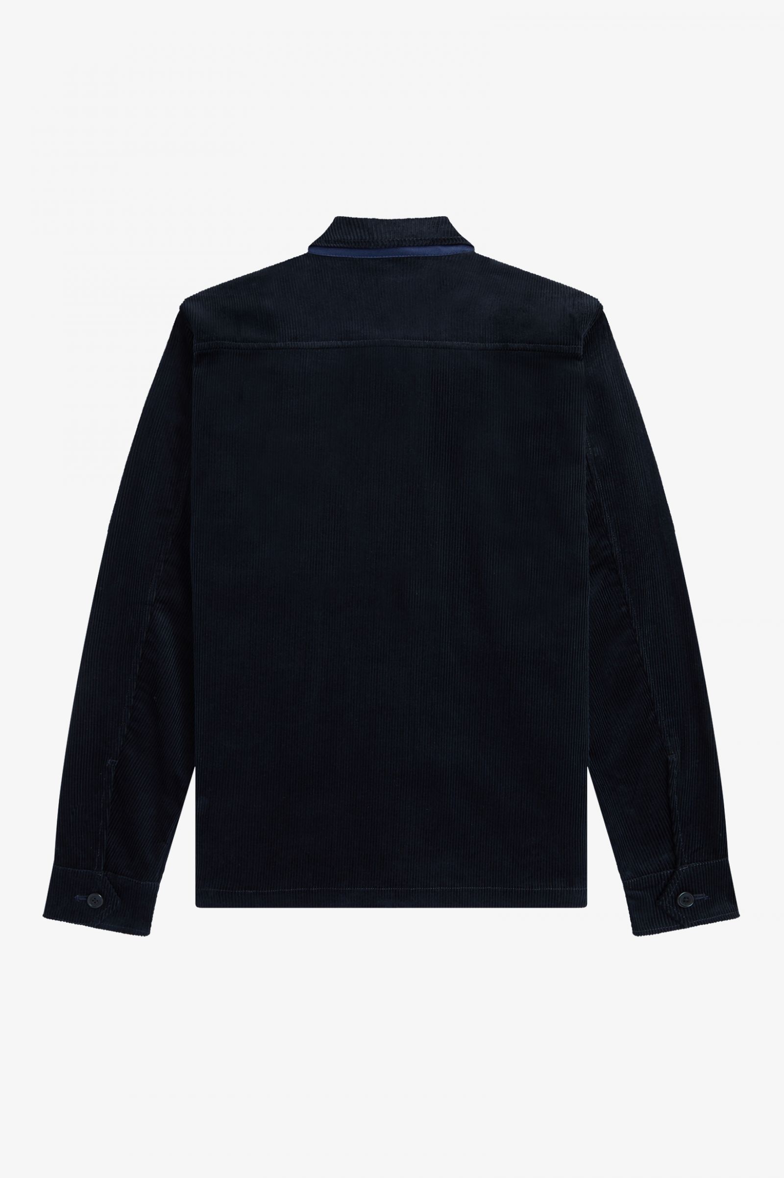 Fred Perry Cord-Hemdjacke Marineblau